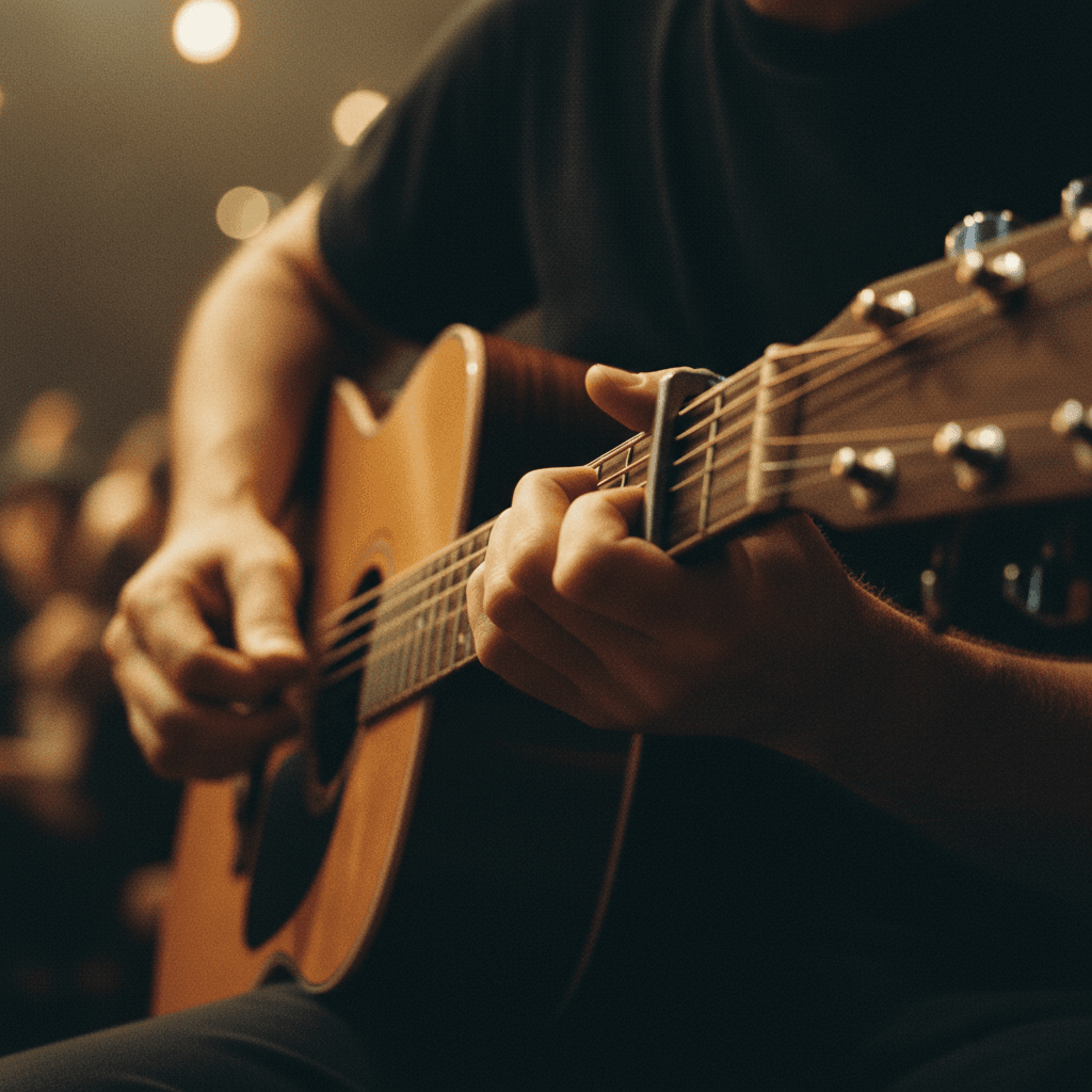 Live musician performing at Vintage Cantina